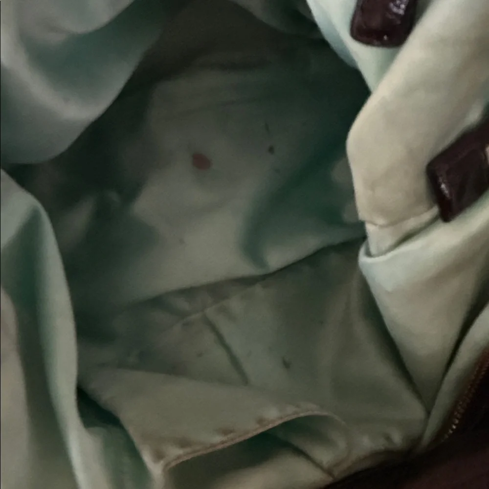 AUTH COACH POPPY GLOSSY CRINKLE PATENT LEATHER SATCHEL BAG PURSE 13869 BLACK - Picture 8 of 11